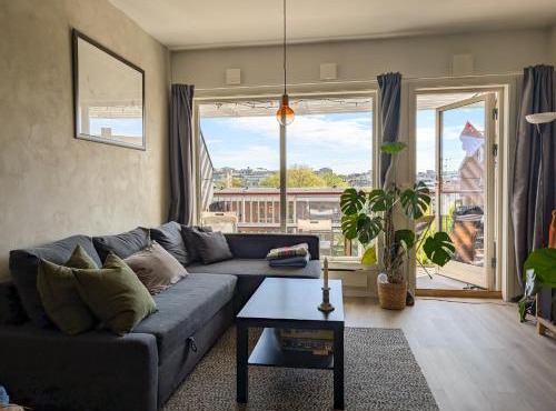 Spacious and cozy studio apartment with balcony