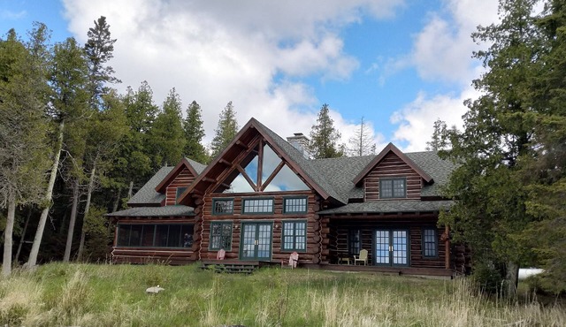 Spacious and secluded lakefront! Modern log home on Lake Huron