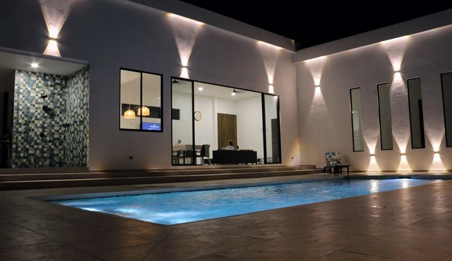 Spacious and serene space with private pool, A/C, Wifi, BBQ, Private Condominium