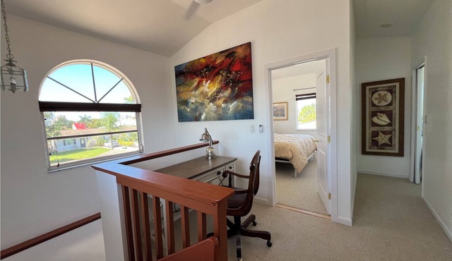 Spacious apartment on two floors with beautiful sunset views.