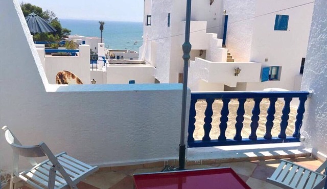 Spacious apartment overlooking Cabonegro beach in northern Morocco