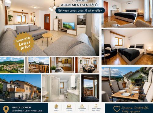 Spacious Apartment Senozece - with terrace & grill