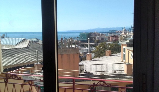 Spacious apartment with sea view terrace in Genoa Pegli