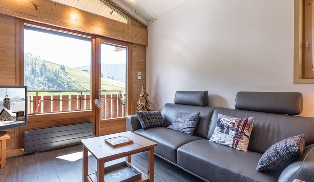 Spacious apt 7 ppl, 3*, quiet, La Clusaz
