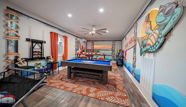 Spacious Beach Retreat with Hot Tub & Game Room!