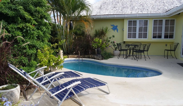 Spacious breezy holiday villa with plunge pool near Rockley Beach