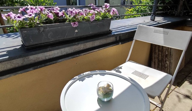 Spacious, bright, quiet room with balcony & TV
