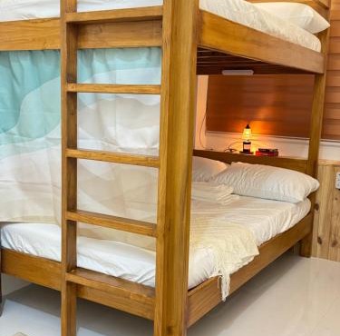Spacious Bunk Bed & Dedicated Workspace
