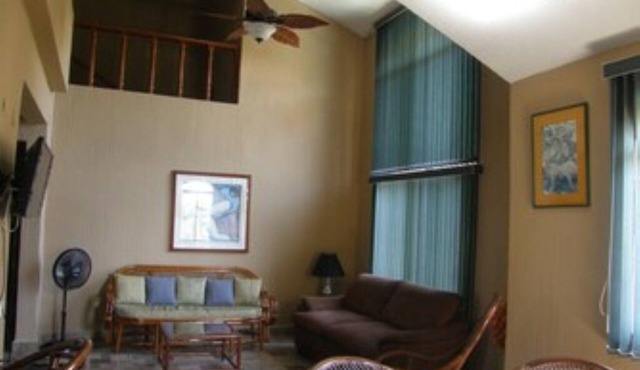 Spacious condo across the road from the beach.