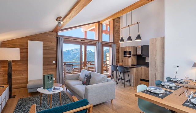 Spacious duplex in Les Saisies for 8 people with parking included