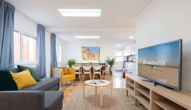 Spacious Fresh Flat w/Terrace | Sea by HostWise