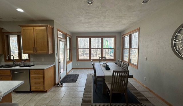 Spacious home with backyard, shuffle board, outdoor play area