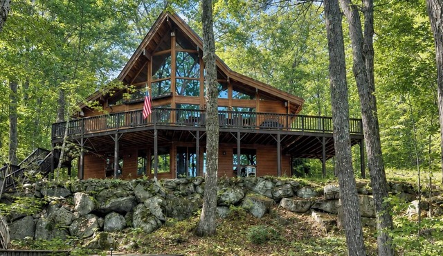 Spacious Lakeside Four-bedroom Home on pristine Crystal Lake in Harrison, Maine