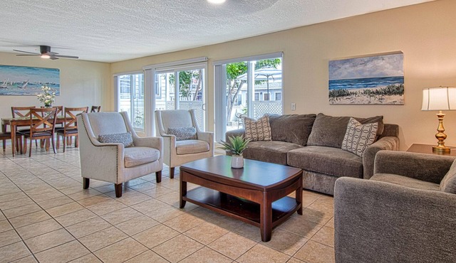 Spacious Lower unit just 2 houses from the sand!