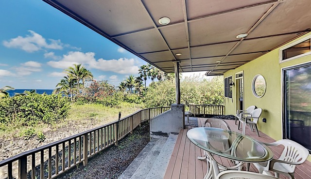 Spacious ocean-view getaway steps to coast with WiFi, patio