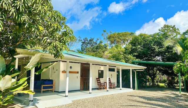 Spacious private home on the outskirts of Puerto Jimenez with WiFi, AC & garden