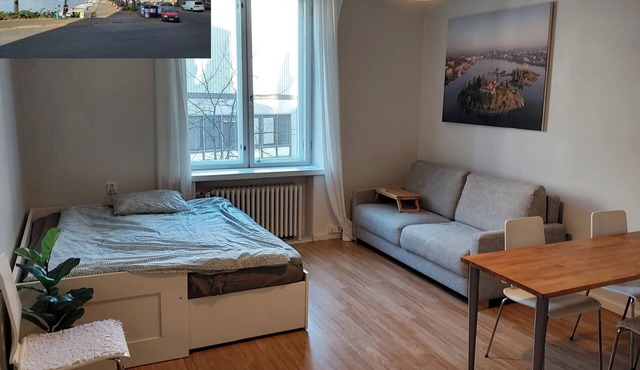 Spacious studio apartment by the sea 41 m2