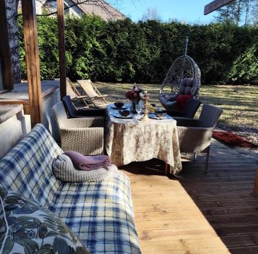 Spacious studio apartment with Sauna and Terrace