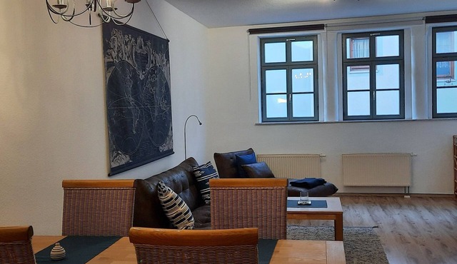 Spacious two-room apartment in Freiberg's old town