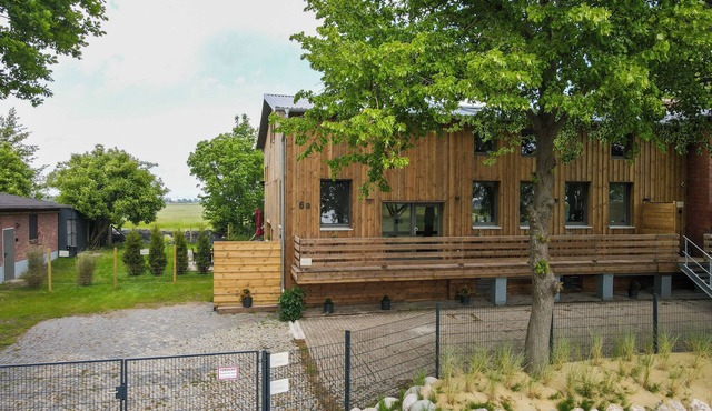 Spacious vacation apartment in a quiet location on the Elbe dyke. Garden fence sauna,