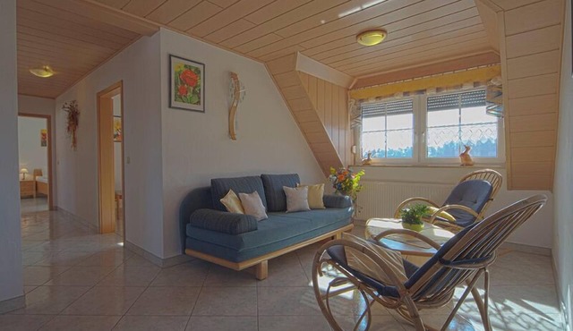 Spacious vacation apartment (85sqm) with covered elevated terrace