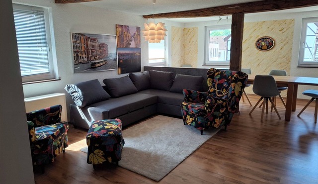 Spacious vacation apartment in the old town of Stadtsteinach.