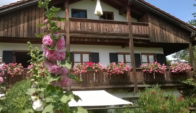 Spacious, very quiet apartment with balcony to the South in well-kept villa