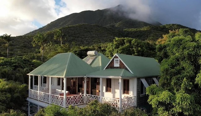 Spacious villa with private garden and pool and fantastic Caribbean views