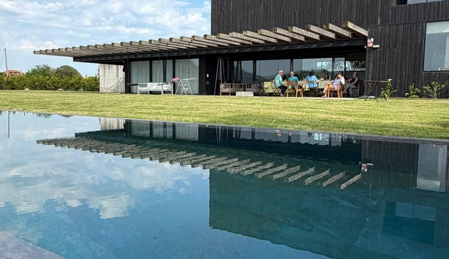 Spectacular architect's house with wonderful views of the meadows of Cantabria.