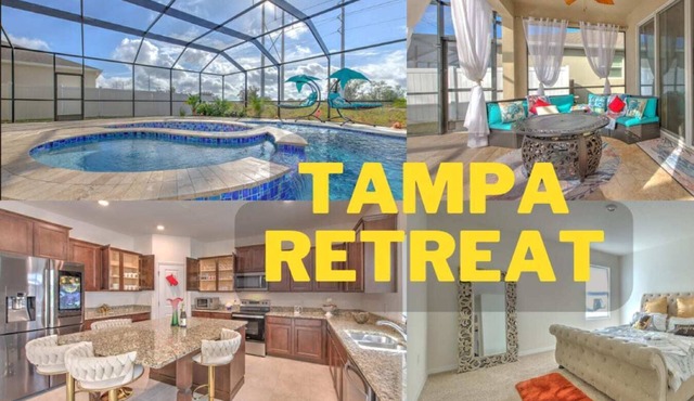 Spectacular Retreat 5BD l12PPL l Heart of Tampa FL