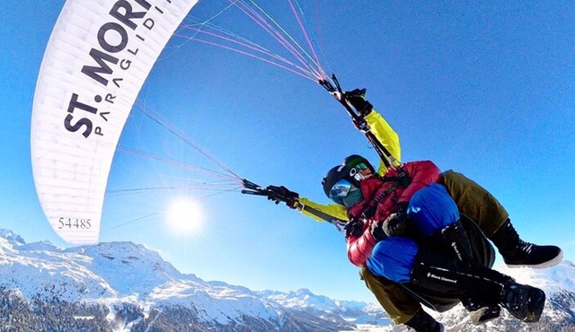 St. Moritz Paragliding Flight Experience