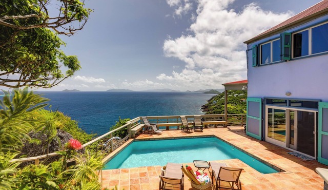 St Thomas Cliffside Villa With Pool & Hot Tub!