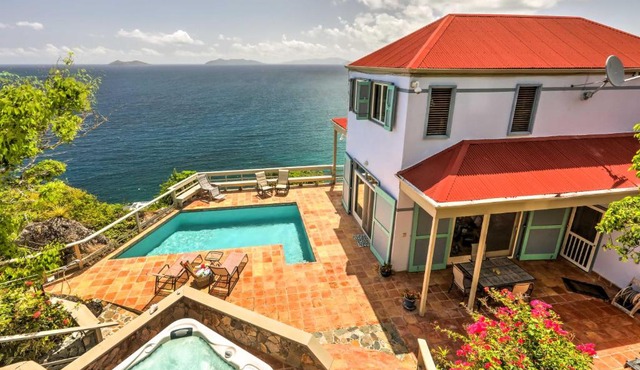 St Thomas Cliffside Villa with Pool & Hot Tub!