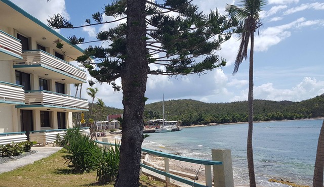 St.Thomas, USVI, oceanfront studio at Bolongo Bay, Watergate Villas East
