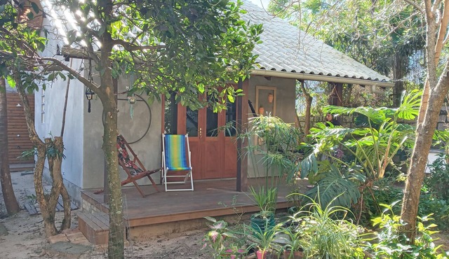 Stay in a chalet on shared land, suited to the beach environment.