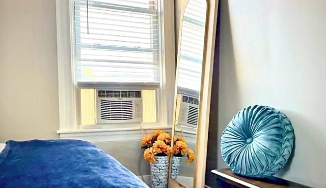 Step into a serene stay where electric charm meets cozy coastal tranquility.