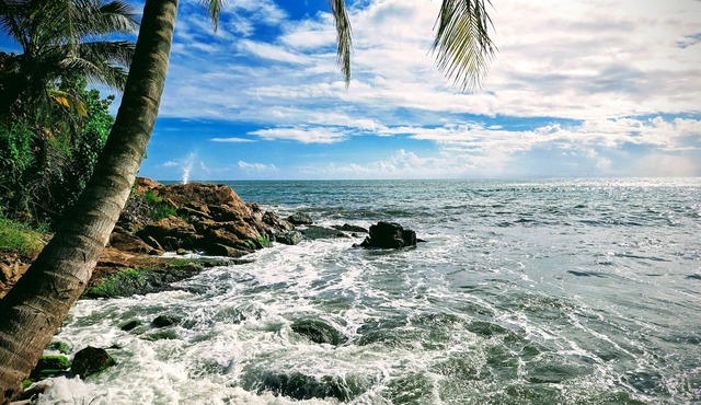 Steps from Black Sand Beach 3-bedroom house in delightful Maunabo with AC, WiFi
