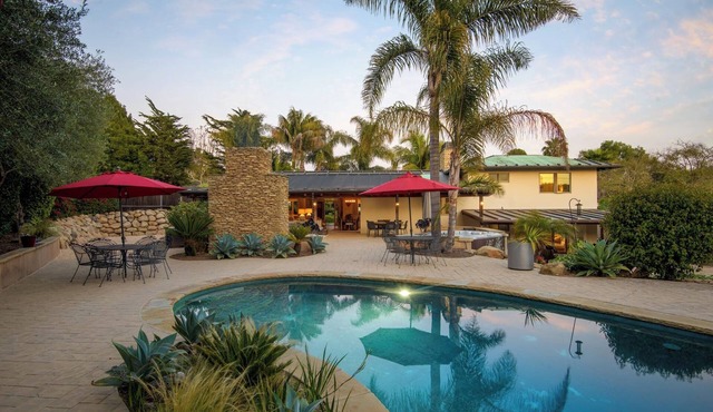 Steps to Butterfly Beach & Coast Village I Family-Friendly 5BR with pool & spa