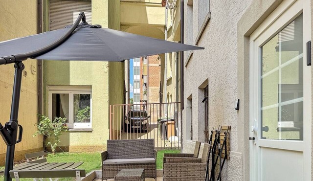 Stgt Gartenwohnung mit Patio – 4 Pers.