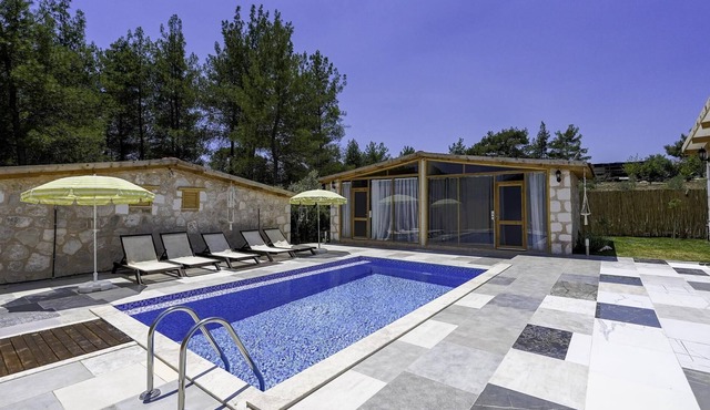 Stone Flat w Pool and Garden in Kas