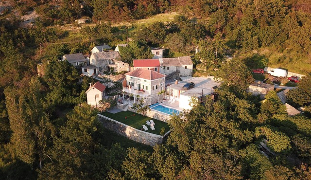 Stone house with pool