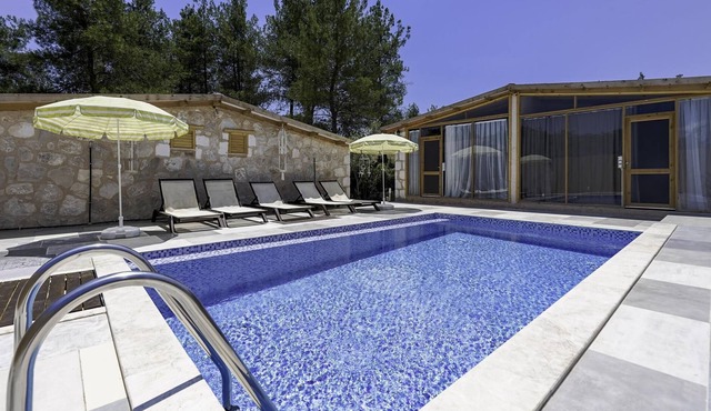 Stone Vacation Flat w Pool in Kas
