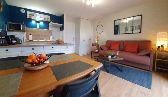Studio 1 - 4 pers 300m from the beach with sea view