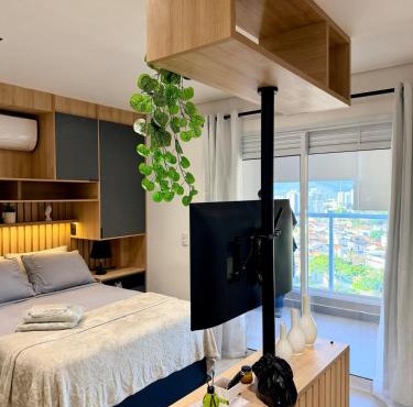 Studio 107 Home Com Varanda, Ar-condicionado e Netflix