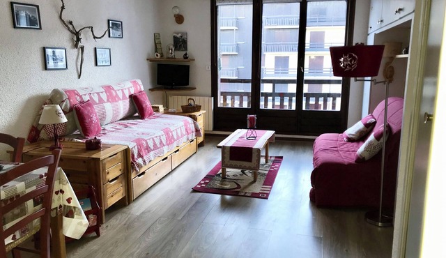 Studio 35 m2 south-facing mountain view Risoul 1850