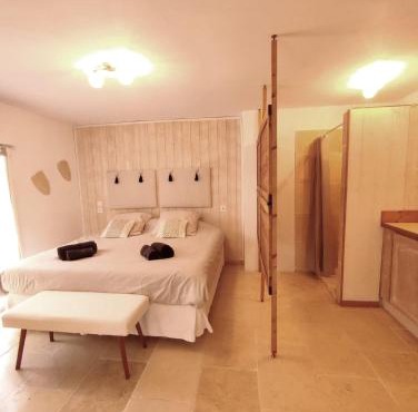 Studio Alpilles avec parking et spa privatif