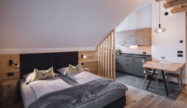 Studio Apartment 'Obermairhof Apartment 230' with Shared Garden, Balcony and Wi-Fi