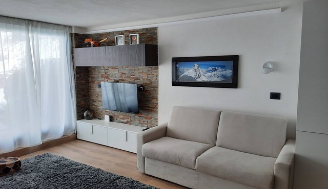 Studio apartment with direct access to the slopes, fabulous views, 4 beds