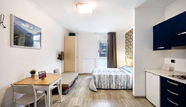 Studio Apartment 'Alpen Pila Residence - 4' with Mountain View, Wi-Fi and Air Conditioning