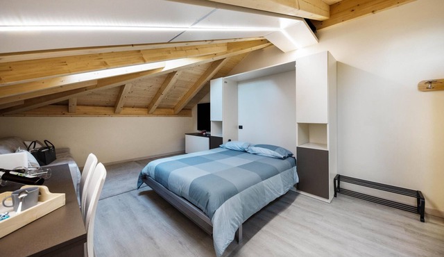 Studio Apartment Casa Parè Maria with Mountain View, Wi-Fi & Terrace; Parking Available